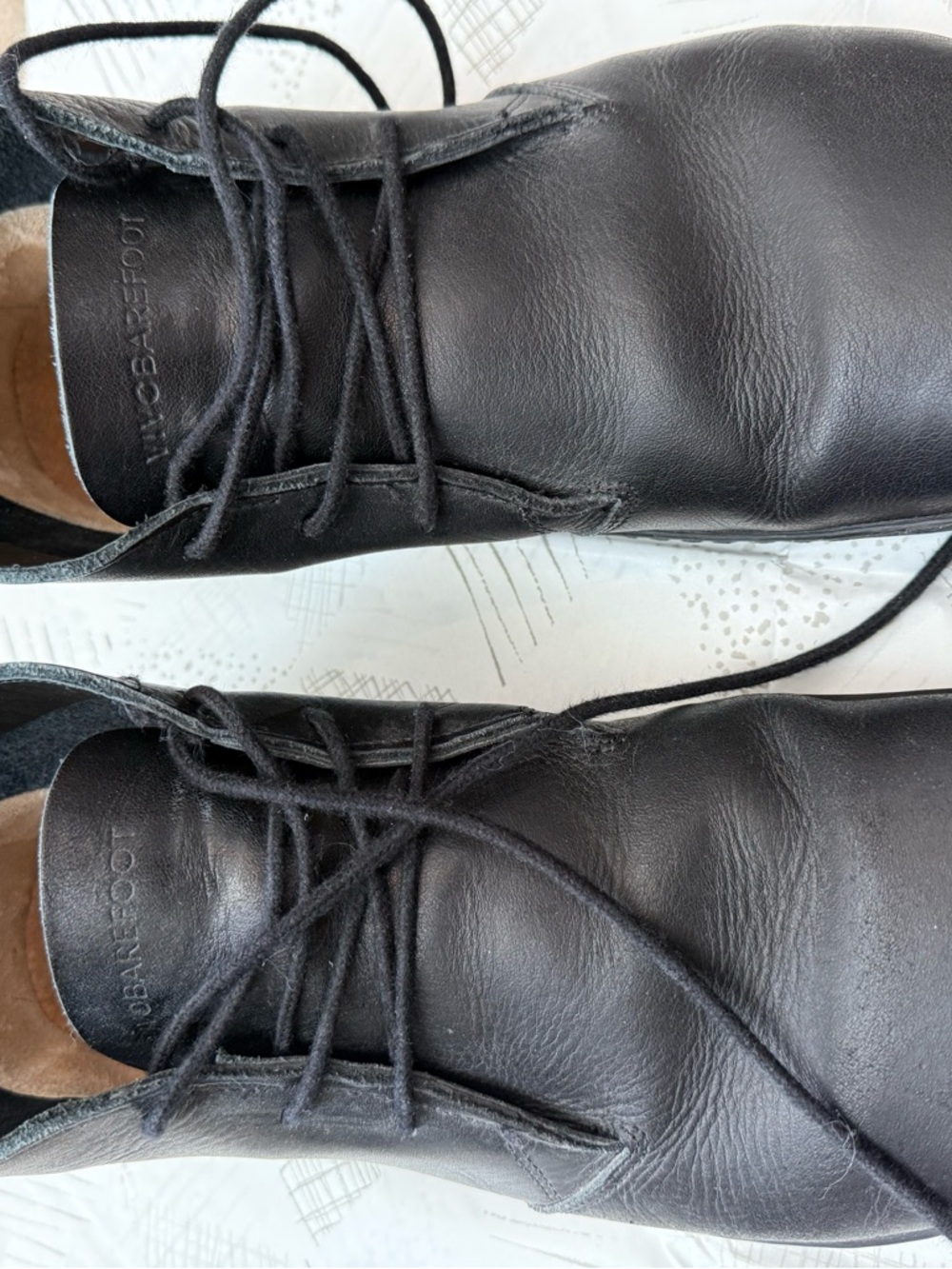 Vivo Barefoot Gobi III Black Leather Chukka Boots - Minimalist Lace-Up - Picture 2 of 5